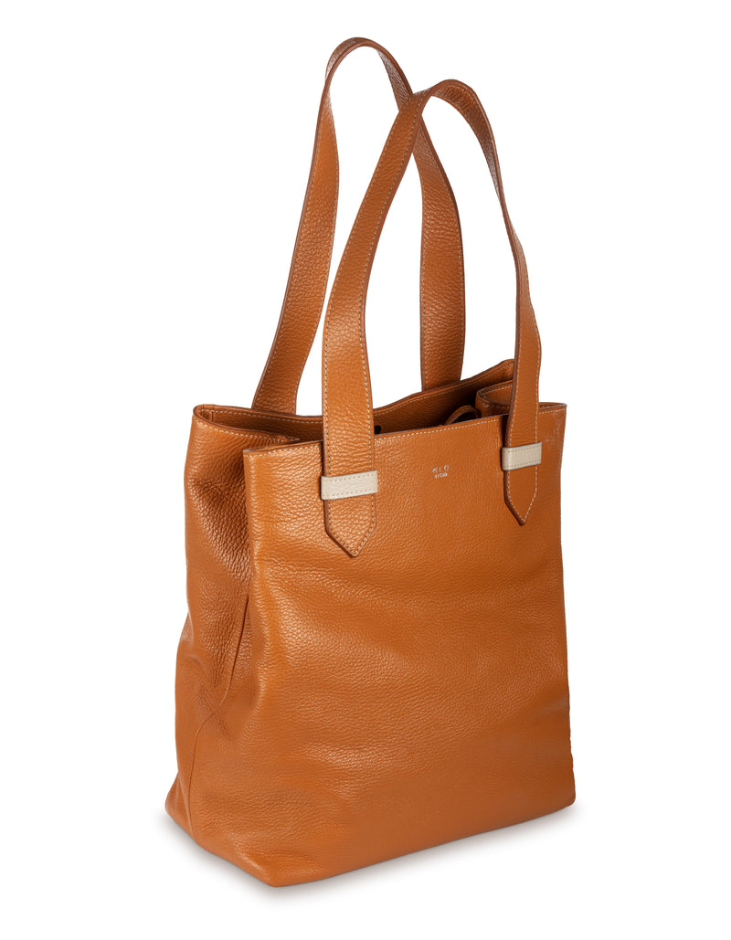 Tote - Caramel / Off-White