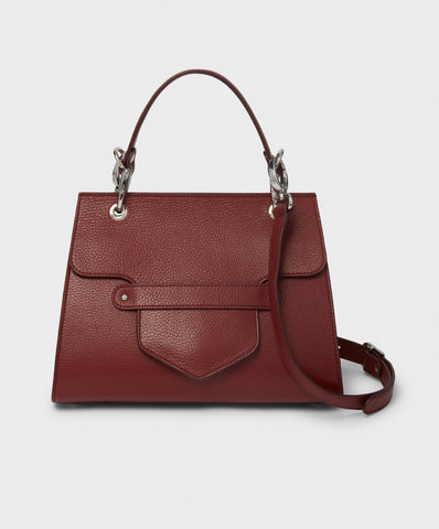 ミュージシャン 373 ENAMEL LIVE BAG (BURGUNDY) The Grande Handbag | Red Leather | NEO 87100