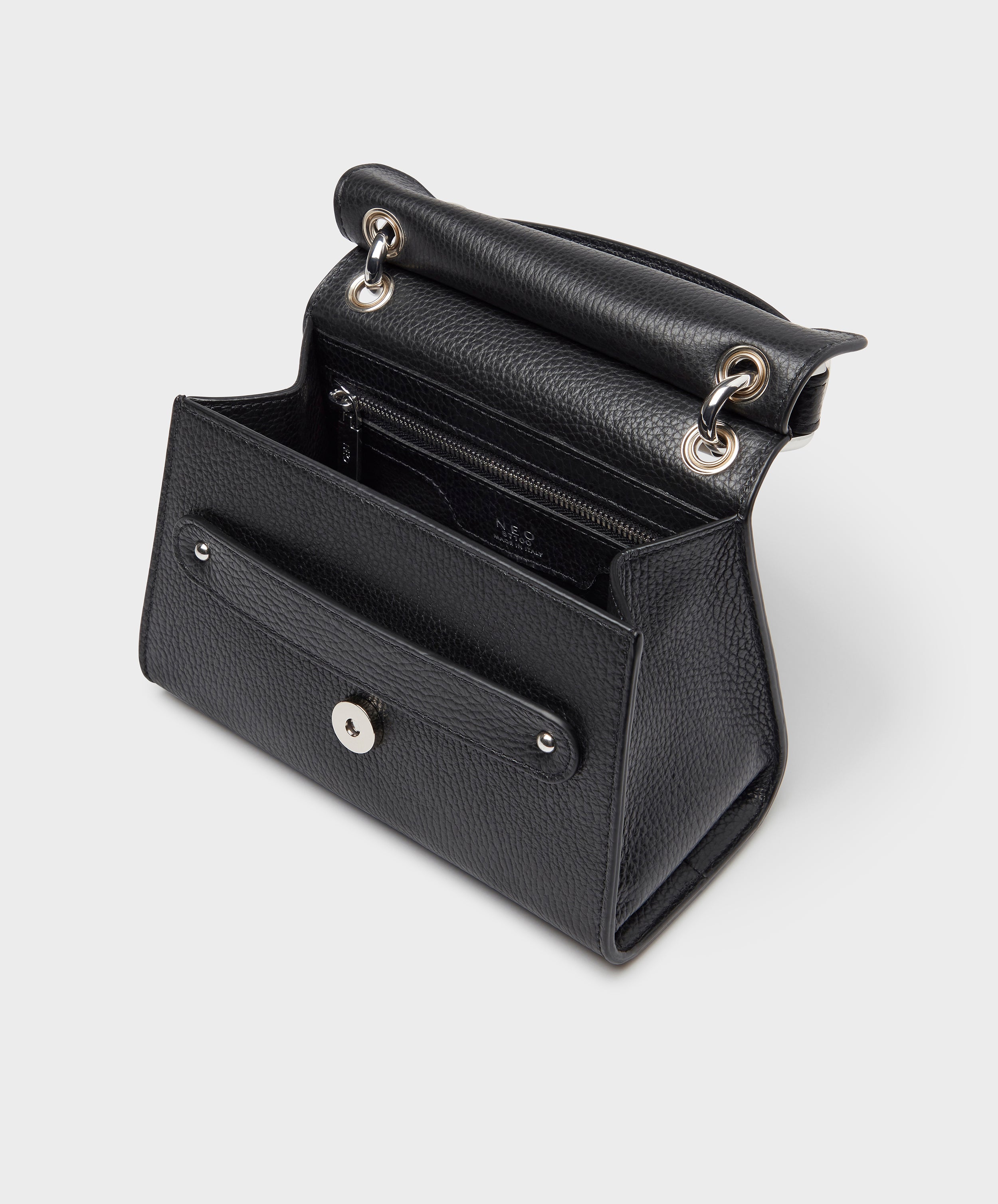 The Piccolo Mini Bag | Black Leather | NEO 87100